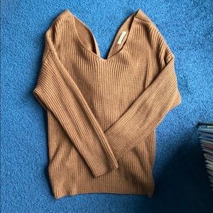 Miracle (ooh la luxe) sweater w cross open back!